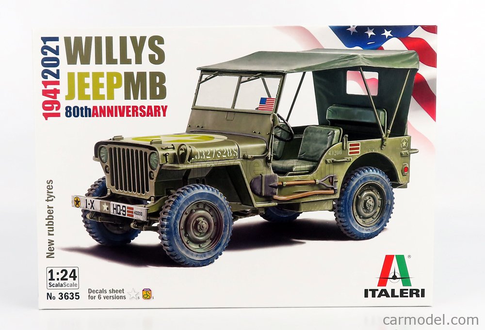 ITALERI IT3635 Scale | JEEP MB MILITARY SOFT-TOP 1942 /