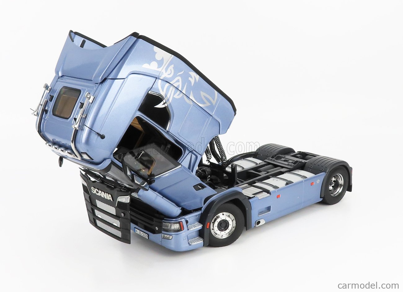 Modellino NZG 1/64 Scania S730 V8 2 Assi Bianco - Camion Tractor 2017