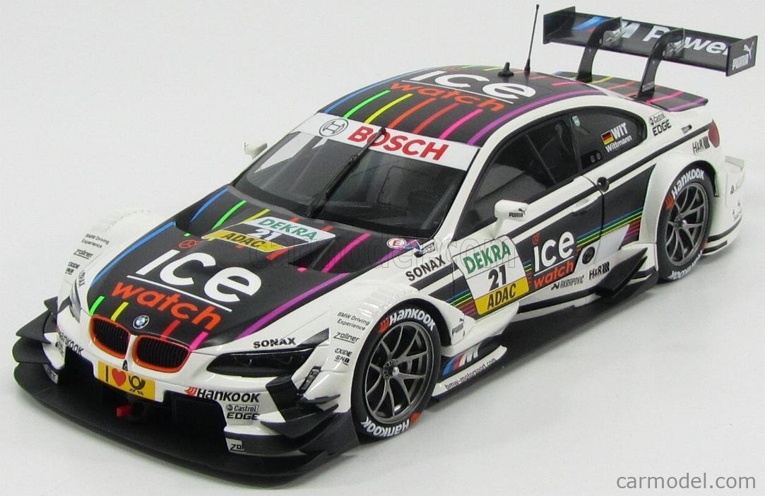 MINICHAMPS 80432360449 Scale 1/18 | BMW 3-SERIES M3 TEAM BMW MTEK N 21 DTM  SEASON 2013 M.WITTMANN WHITE BLACK