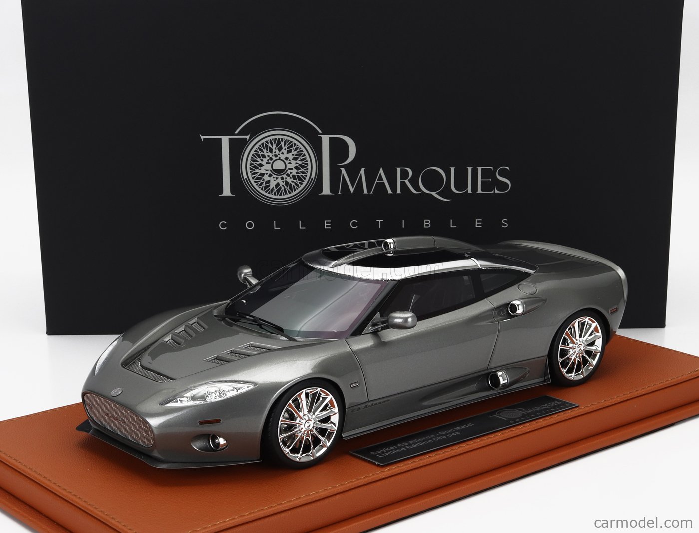 TOP MARQUES COLLECTIBLES TOP093C SPYKER C8 Aileron 2011 - GUN GREY MET