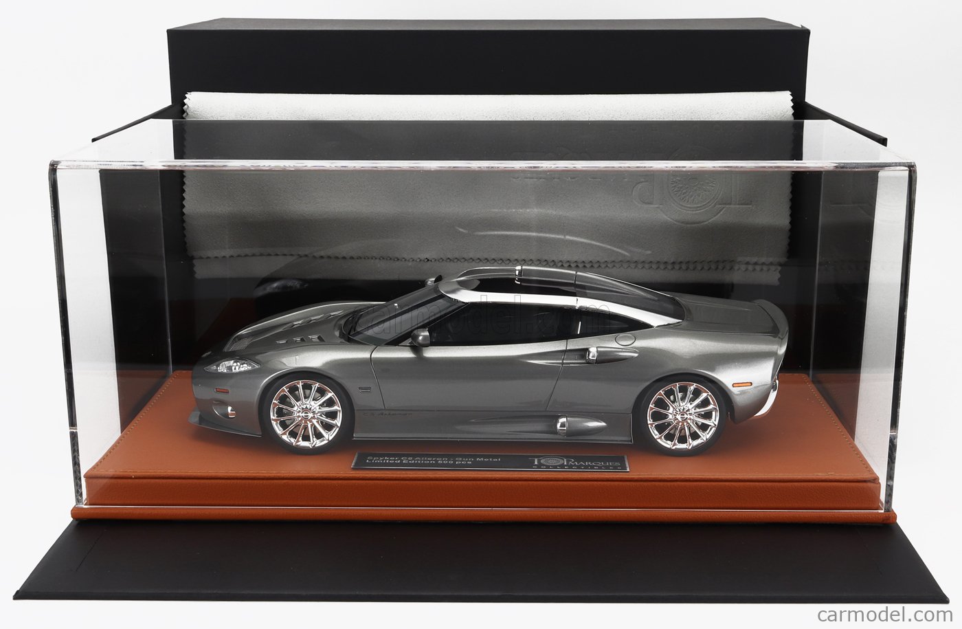 Spyker C8 Aileron 2011 Échelle 1/18 - Top Marques Collectibles TOP093C - Gris Métal