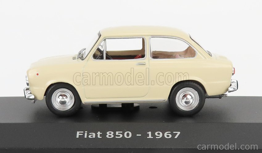 EDICOLA ABADD131 Scala 1/43  FIAT 850 1967 - CON VETRINA - WITH SHOWCASE BEIGE