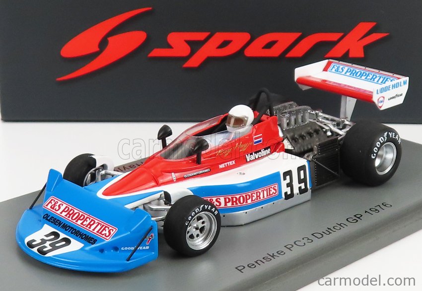 SPARK-MODEL S7211 Scala 1/43 | PENSKE F1 PC3 N 39 HOLLAND GP 1976 B ...