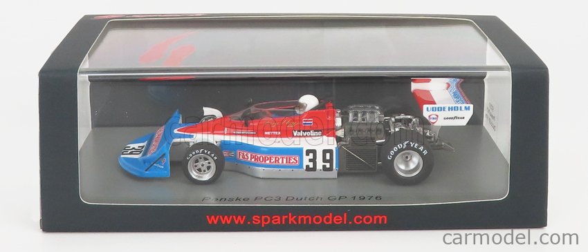 Spark S7211 Penske PC3 N°39 Boy Hayje 1/43 F1 1976 Neuve Prévente
