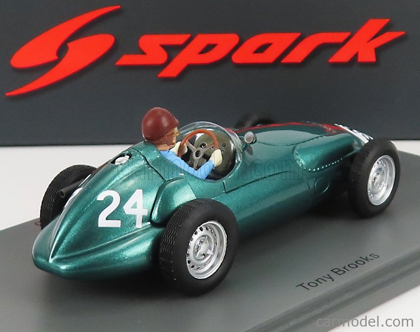 Spark S5721 BRM P25 N°24 GP Angleterre 1956 Tony Brooks - 1/43 Résine - Prévente