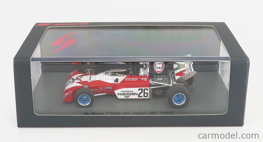 Spark S3994 SURTEES TS9B N°26 GP Espagne 1972 Andrea De 1/43 Résine