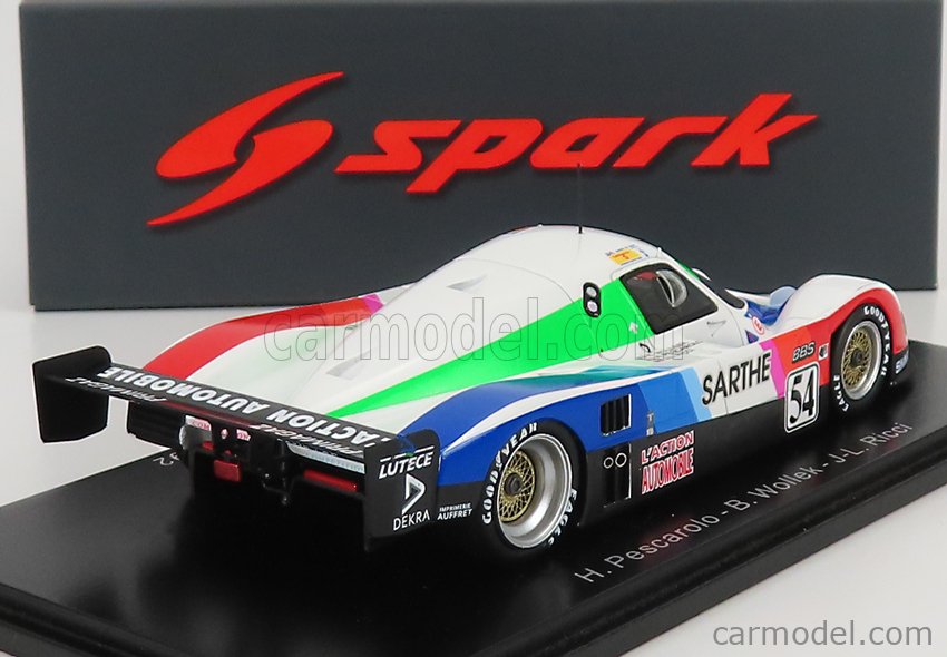 Miniature Spark 1/43 - Cougar C28LM N°55 - 24h Le Mans 1992 - Neuve