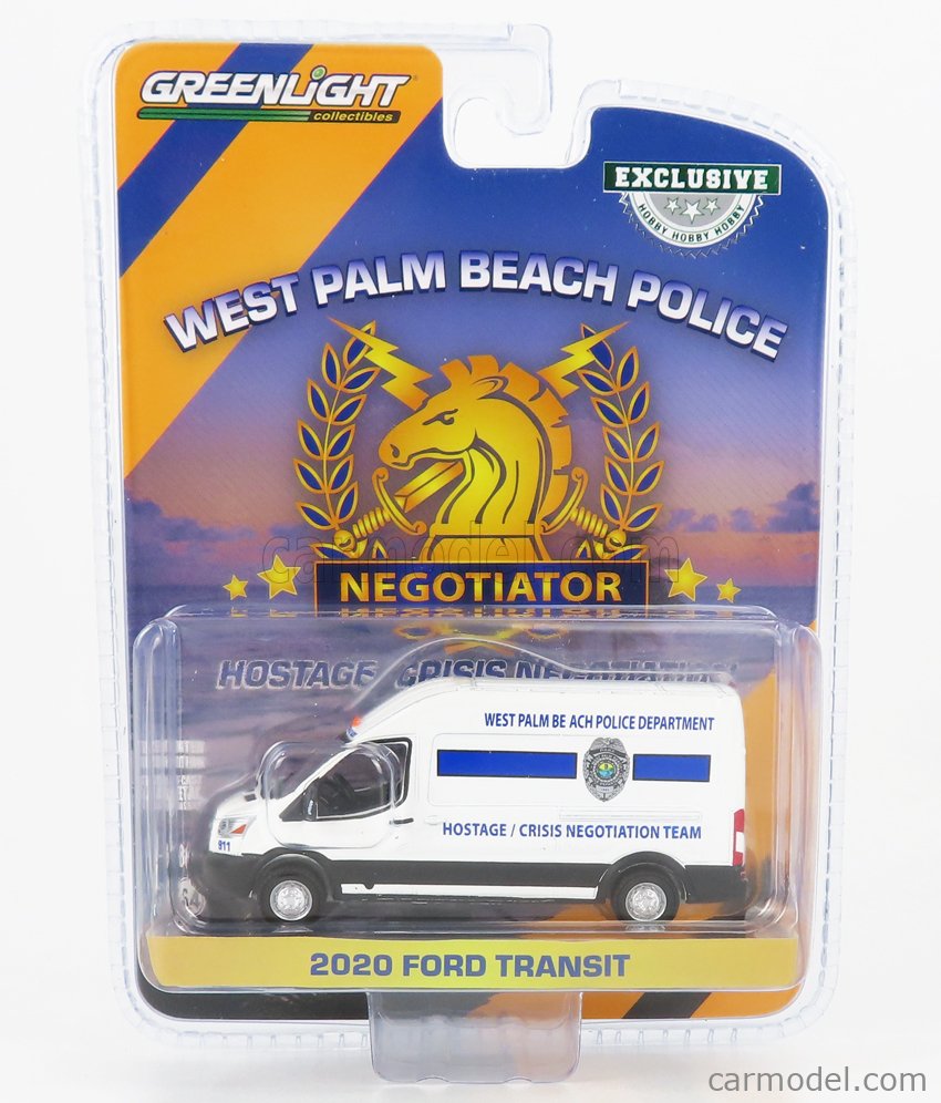 Greenlight 30261 Scale 1 64 Ford England Transit Van Lwb High Roof West Palm Beach Florida