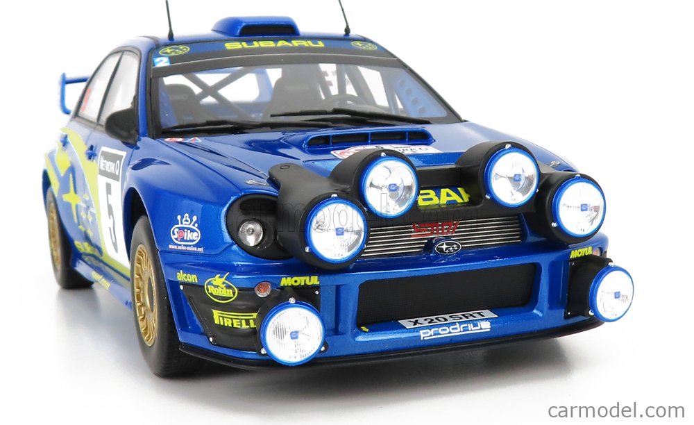 Miniature Subaru Impreza WRC 2001 – Richard Burns, 1/18, Résine, Ottomobile Otto, Neuve