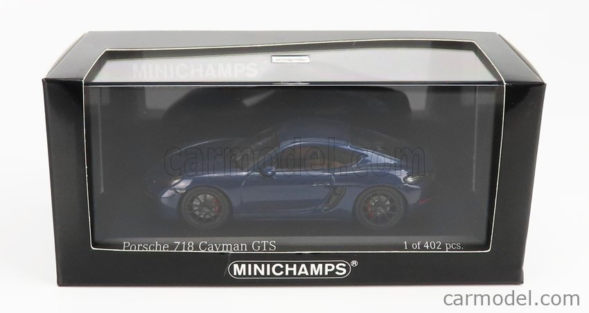 Porsche 718 Cayman Türkis Blau Coupe Ab 2016 1/43 Minichamps Modell Auto mit ode