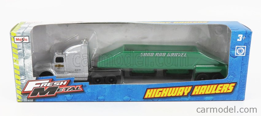 MAISTO 14070 Масштаб 1/87  MACK TRUCK SAND AND GRAVEL TRANSPORTS 2010 SILVER GREEN