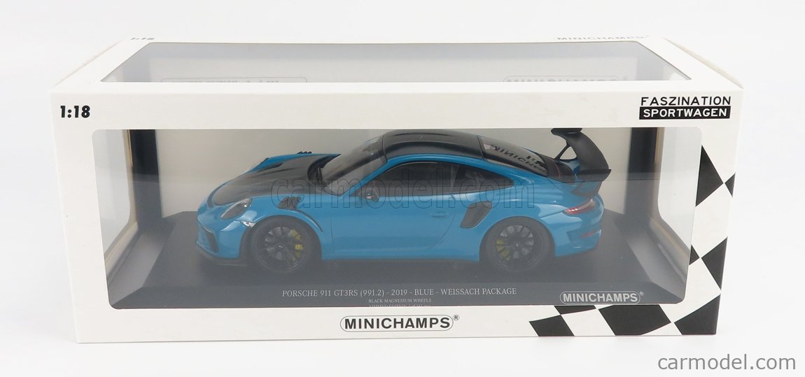 MINICHAMPS 153068224 Scale 1/18 | PORSCHE 911 991-2 GT3 RS WEISSACH ...