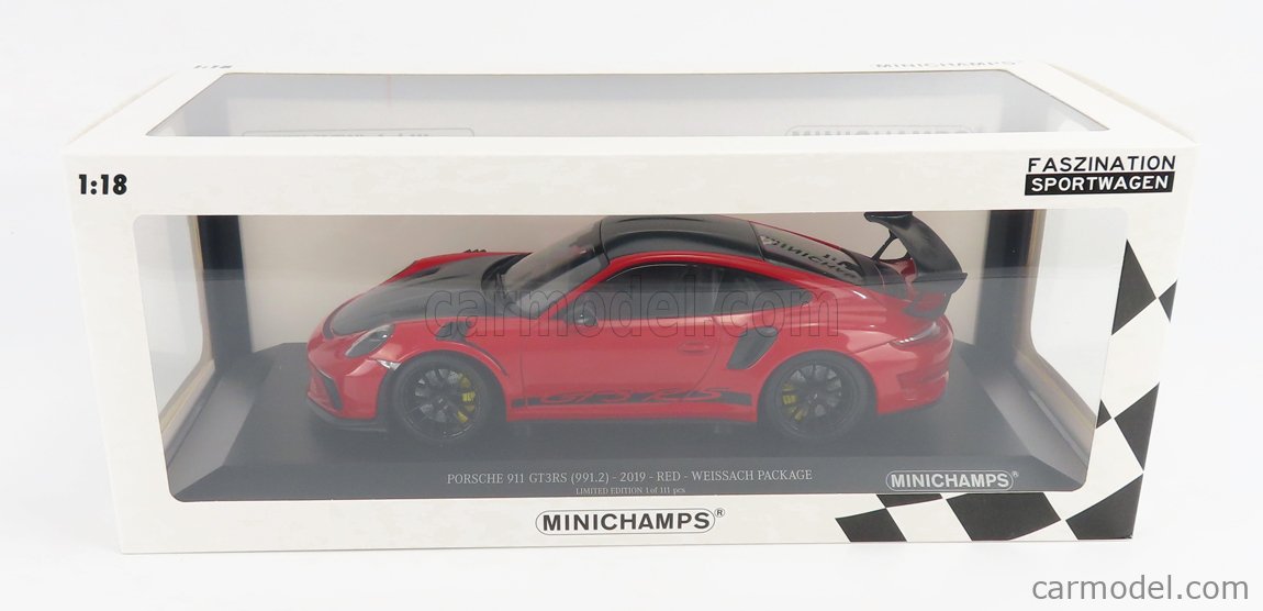 MINICHAMPS 153068223 Scale 1/18 | PORSCHE 911 991-2 GT3 RS WEISSACH ...