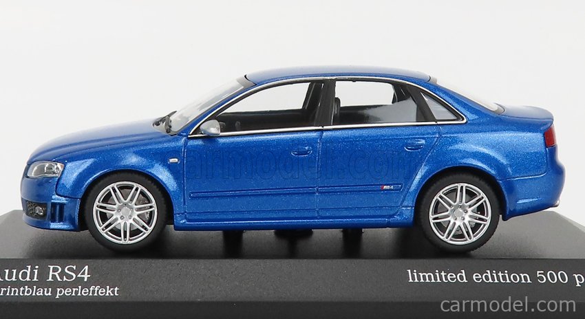 Minichamps Audi RS4 B7 Sprintblau - Édition Limitée - Collection