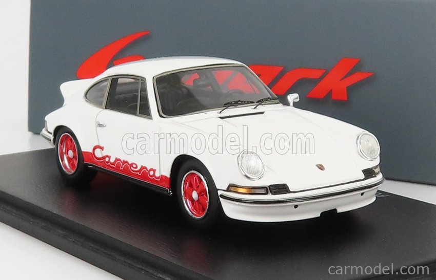 SPARK-MODEL S4467 Масштаб 1/43  PORSCHE 911 CARRERA 2.7 RS COUPE PRESENTATION 1973 WHITE RED