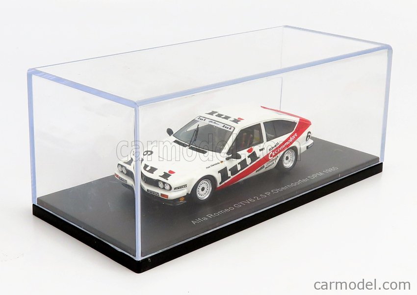 NEO SCALE MODELS NEO46650 Масштаб 1/43  ALFA ROMEO ALFETTA GTV6 2.5 N 6 GERMAN TOURING CAR CHAMPIONSHIP DPM 1986 P.OBERNDORFER - WITHOUT CARD BOX WHITE RED