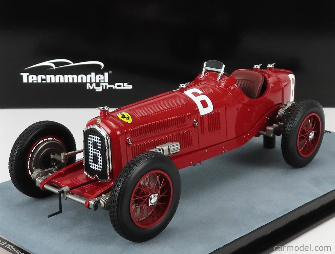 Tazio Nuvolari Alfa Romeo P3 Tipo B n° 24 3ème GP Italie 1932 1/18 Tecnomodel TMD18-326C