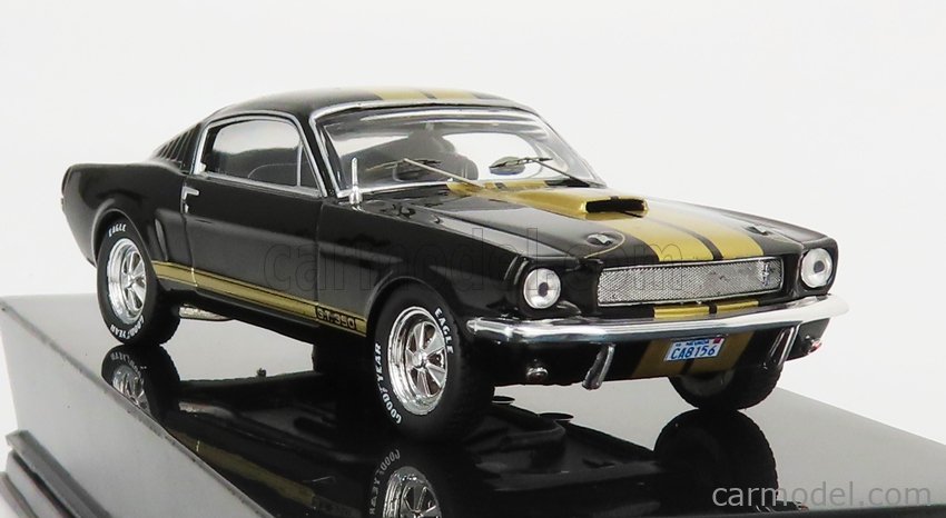 Ford Mustang Shelby GT 350 noir et or IXO IXOCLC377N 1965  1/43 