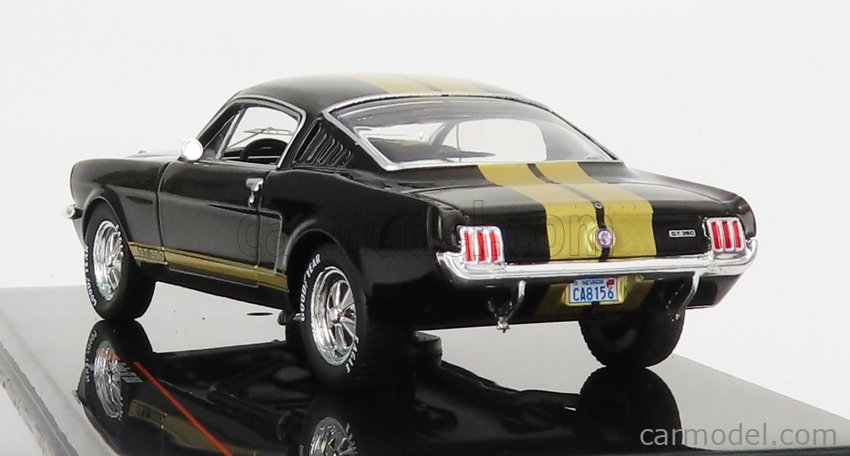 1965  1/43 IXO IXOCLC377N Ford Mustang Shelby GT 350 noir et or 