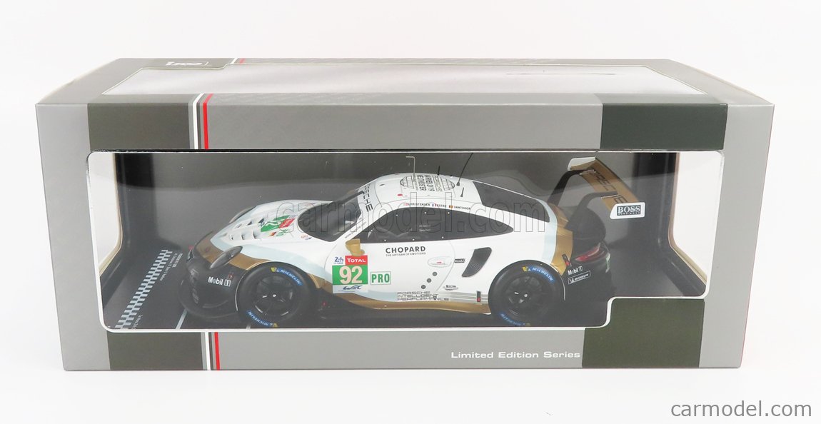 Porsche 911 RSR Type 911 n°92 24h Le Mans 2019 1/18 Ixo LEGT18024