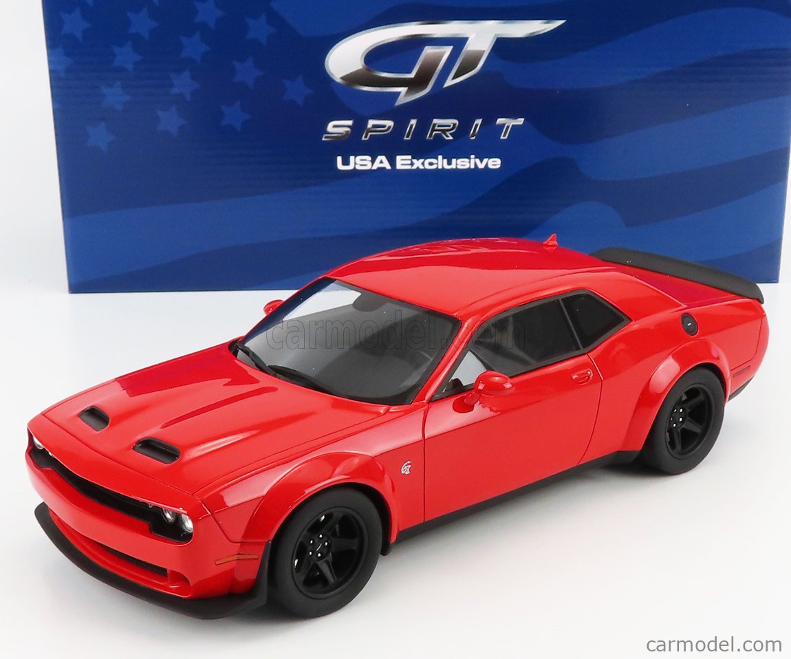 2021 Dodge Challenger Super Stock Red 1:18 GT Spirit – Desktop Muscle Cars  Inc.