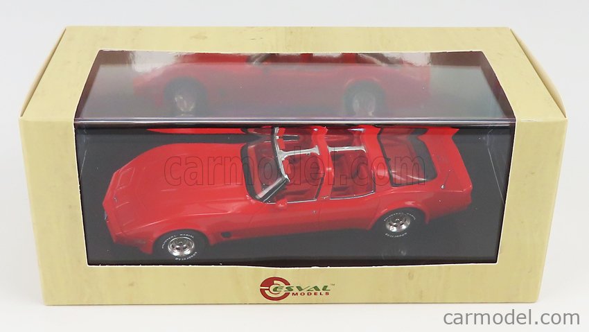Modellino Esval 1/43 - Chevrolet Corvette America Del 1980 Grigia - Ed. Chiusa