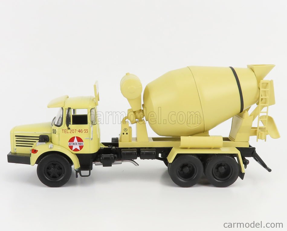 Camion Berliet Porte-malaxeur PMH 12 6x4 - Modèle Réduit 1:43 Hachette, Neuf Avec Brochure