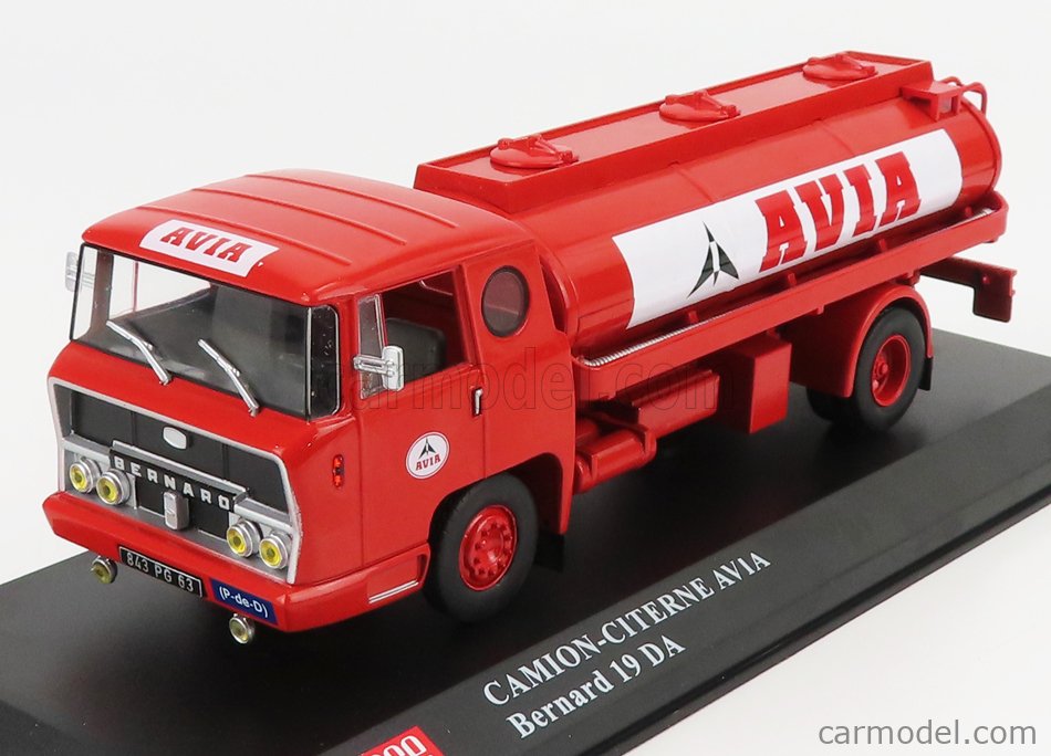 Edicola Achga025 Scale 1 43 Bernard Tda190 Tanker Truck Camion Citerne Avia 1963 Red White