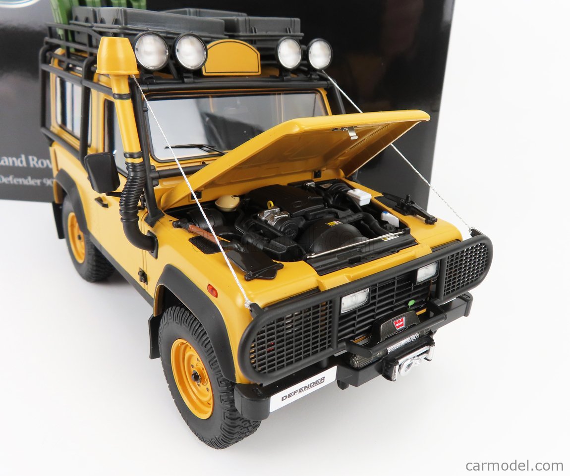 Kyosho Land Rover Defender 90 Modellauto 1:18 In Fuji Weiß - Mit Persönlichem Wunschkennzeichen