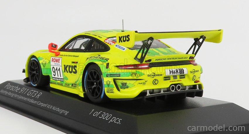 MINICHAMPS MG-M-911-20-4302 Scale 1/43 | PORSCHE 911 991-2 GT3 R TEAM ...