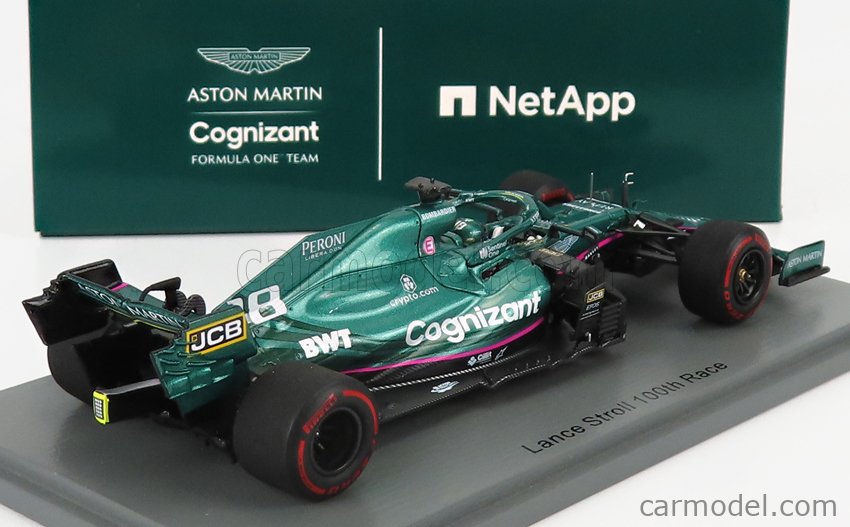 ASTON MARTIN - F1 AMR21 MERCEDES M12 EQ POWER+ TEAM COGNIZANT FORMULA ONE N  18 ABU DHABI GP 2021 LANCE STROLL - 100th GP