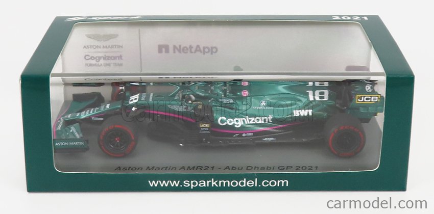 Spark S7859 - Aston Martin AMR21 N°18 F1 GP Abu Dhabi 2021 - 1/43 (prévente/neuf)