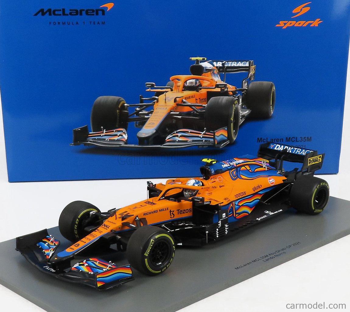 通販HOTSpark 1/18 McLaren MCL35M Lando Norris #4 3rd MONACO GP 2021 With No.3 Board VUSE仕様（＾Ｏ＾）/ レーシングカー