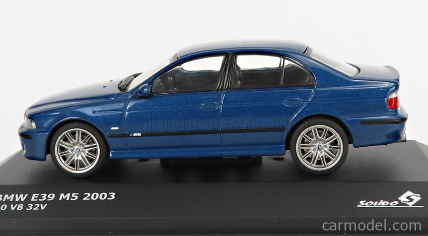 SOLIDO 4310501 Masstab: 1/43  BMW 5-SERIES M5 5.0L V8 32V (E39) 2003 BLUE