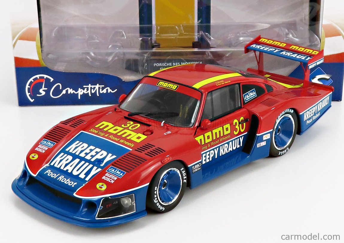 SOLIDO 1805404 Scale 1/18  PORSCHE 935 MOBY DICK N 6h MID OHIO 1983 RED BLUE