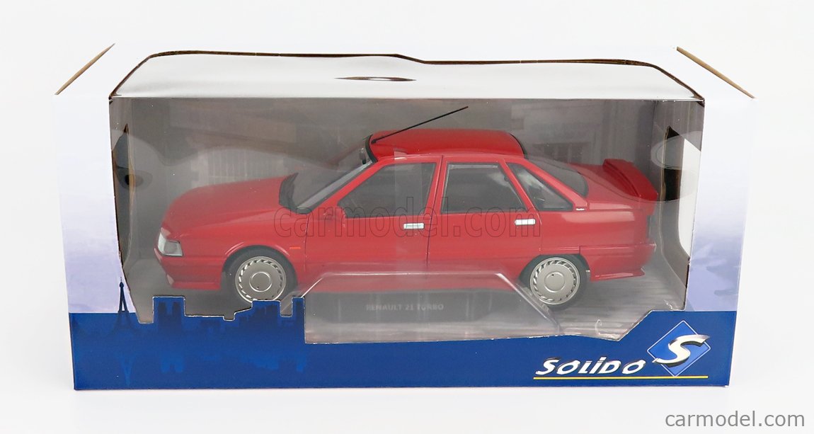 SOLIDO 1807701 Scale 1/18  RENAULT R21 TURBO MKI 1988 RED