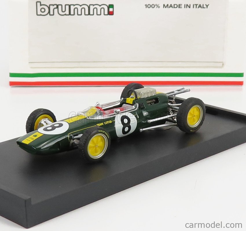 Lotus F1 25 #1 Winner Belgium Gp Jim Clark 1963 WC BRUMM 1:43 R331-CH-LEB Model 