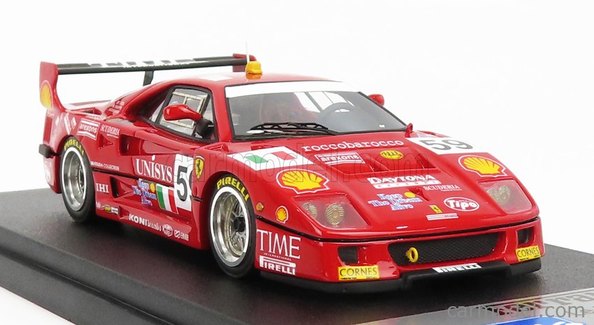 FERRARI - F40 GTE 3.5L TURBO V8 TEAM SHELL ENNEA SRL N 59 24h LE MANS 1996  R.DONOVAN - P.NAPPI - T.OTA