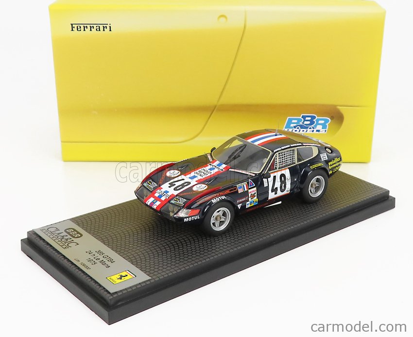 TOPMARQUES TOP114H Echelle 1/18 | FERRARI 365 GTB/4 DAYTONA 4.4L V12 13th N 48 24h LE MANS 1975 Marcel Mignot Philippe Gurdjian Harry Jones