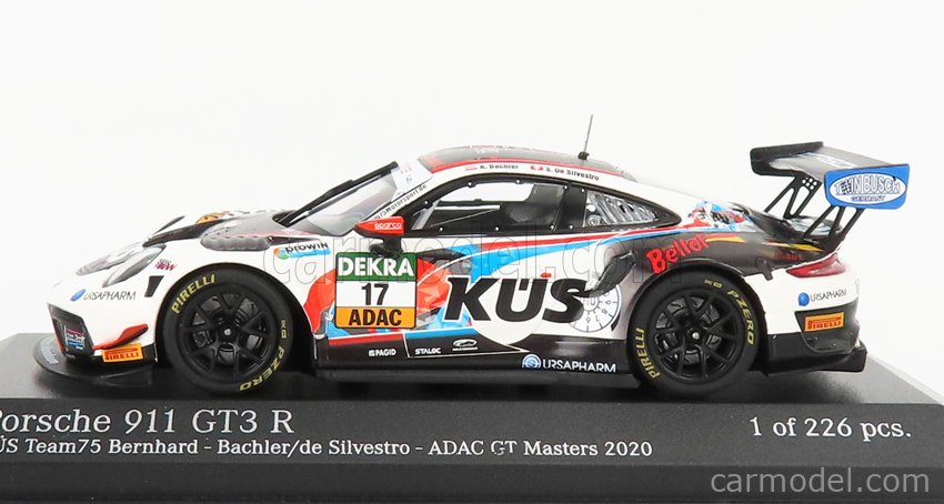 Porsche 911 GT3 R #17 ADAC GT Masters 2020 Team 75 Bellof Tribute 1:43 Minichamps 