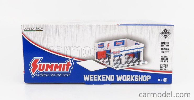 Officina Garage VP Racing 1:64 Green Light GL57103 – Modellino Espositore In Plastica Arancione