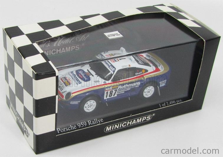 MINICHAMPS 400866287 Scale 1/43 | PORSCHE 959 N 187 6th RALLY