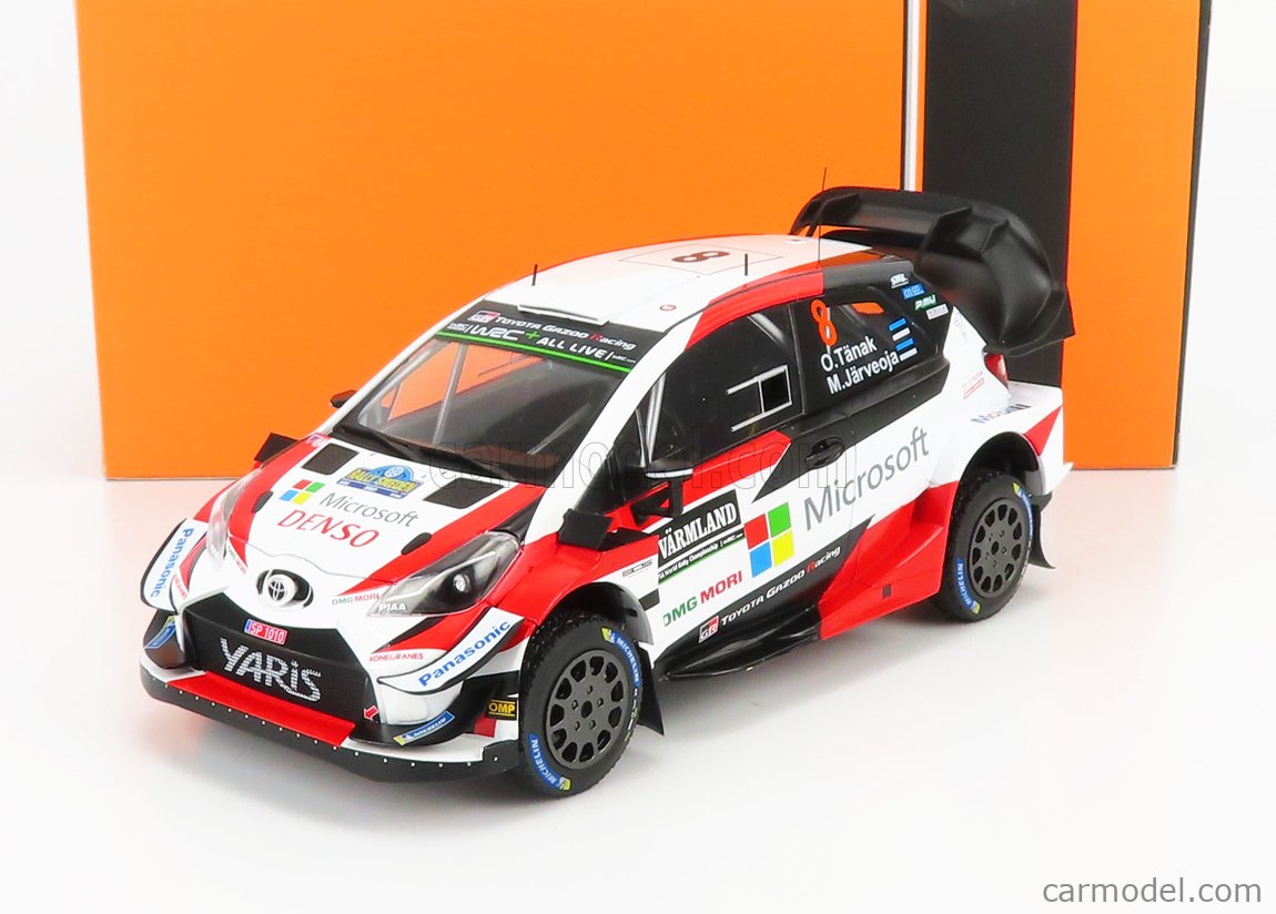 取寄品ixo　1/18　トヨタ・ヤリス WRC　#5　K．ミーク　ラリー・スウェーデン　2019 レーシングカー