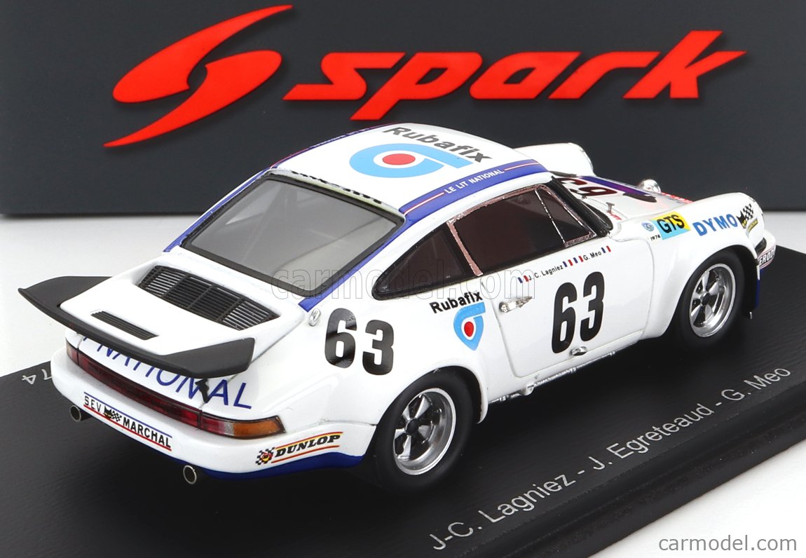 Spark 1/43 Porsche 911 Carrera RSR Rubafix Le Mans´74 #63 14th J-C