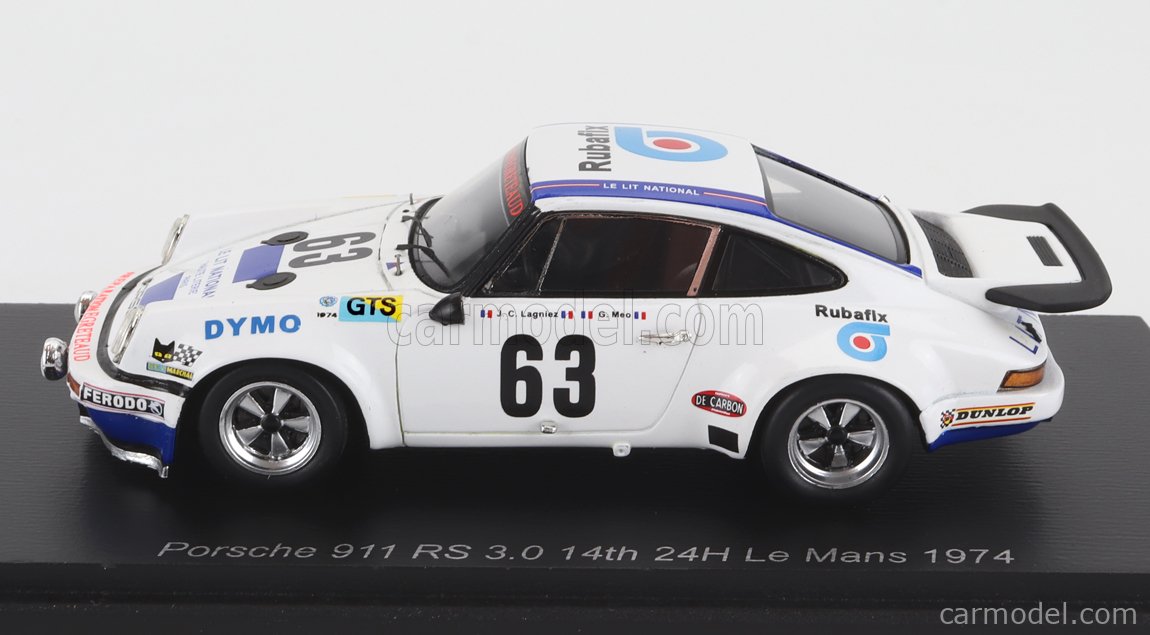 PORSCHE - 911 RSR 3.0 F6 TEAM J.C.LAGNIEZ N 63 24h LE MANS 1974 J.C.LAGNIEZ  - G.MEO