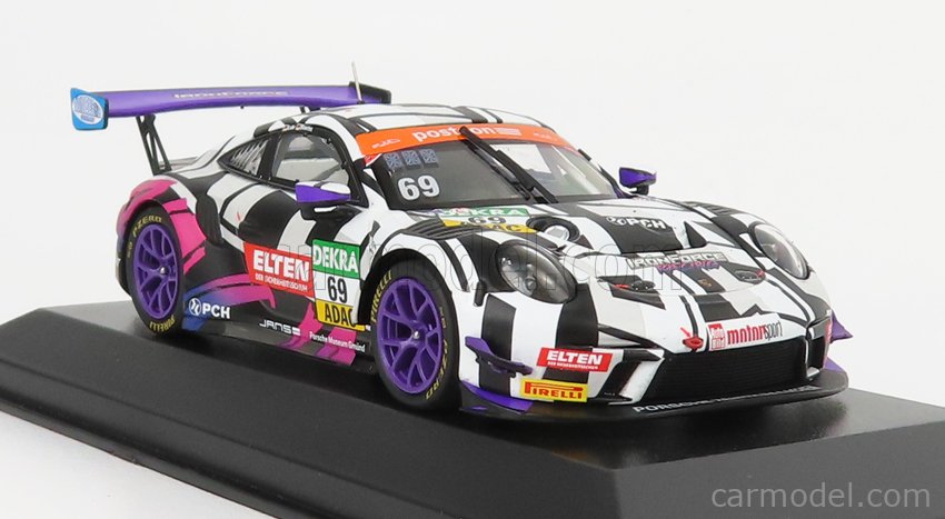 Porsche 911 GT3 R - Ironforce Police ADAC Nürburgring 2018 #69 - Minichamps 1/18
