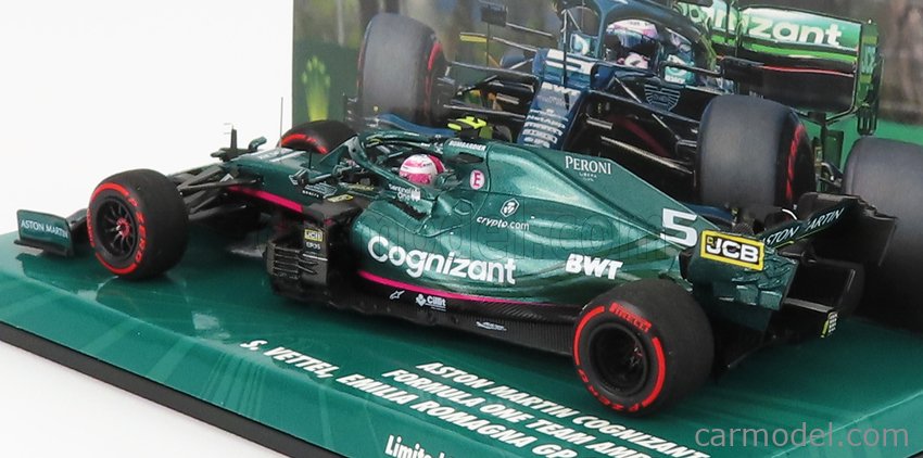 Minichamps 1/43 – Aston Martin Cognizant Vettel, GP Monaco 2021 (Neuf, Prévente)