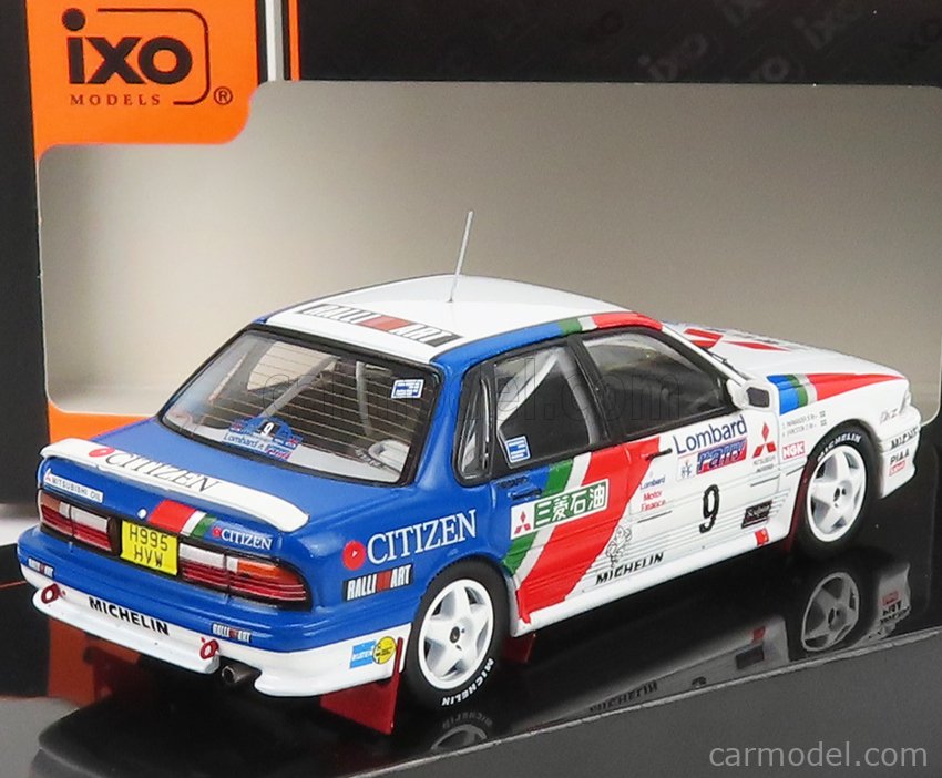 Modellino auto rally scala 1:18 Ixo Model MITSUBISHI GALANT VR-4 N.9 RAC RALLY 1990 ERIKSSON