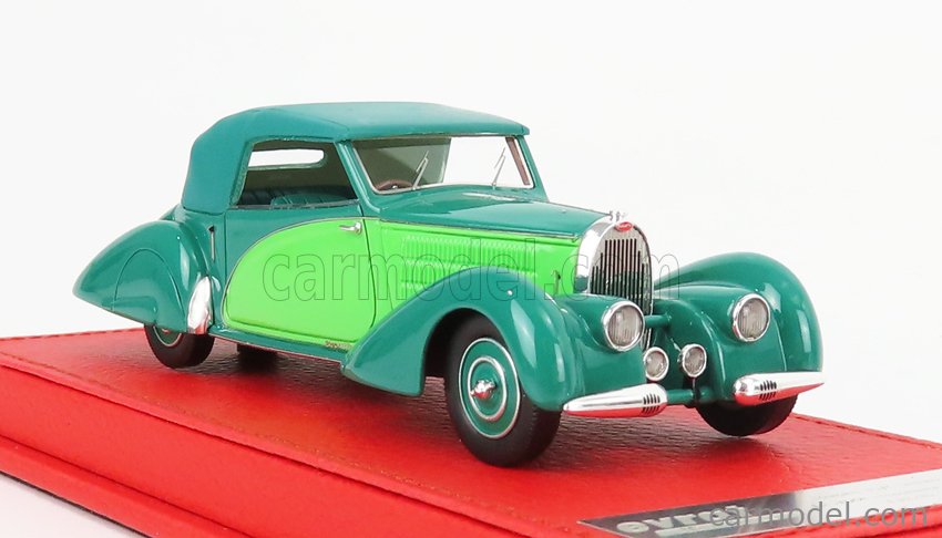 EVRAT EVR231 Scale 1/43 | BUGATTI T57C STELVIO S/n57644 LETOURNEUR ET Marchand Semiconvertible Closed 1938