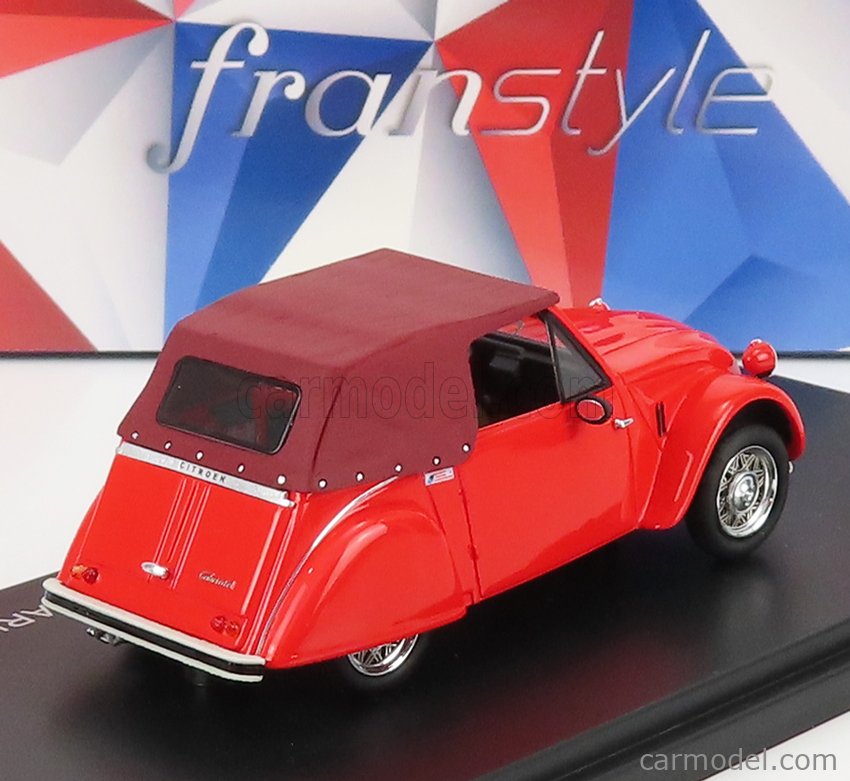FRANSTYLE FRANSTYLE0019 Echelle 1/43  CITROEN 2CV CABRIOLET CLOSED 1954 2 TONE RED